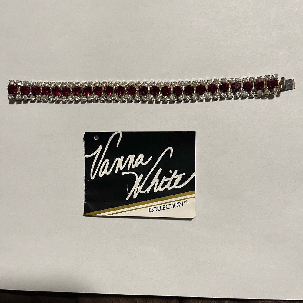 Vanna White Collection Ruby & Diamond Simulated Tennis Bracelet